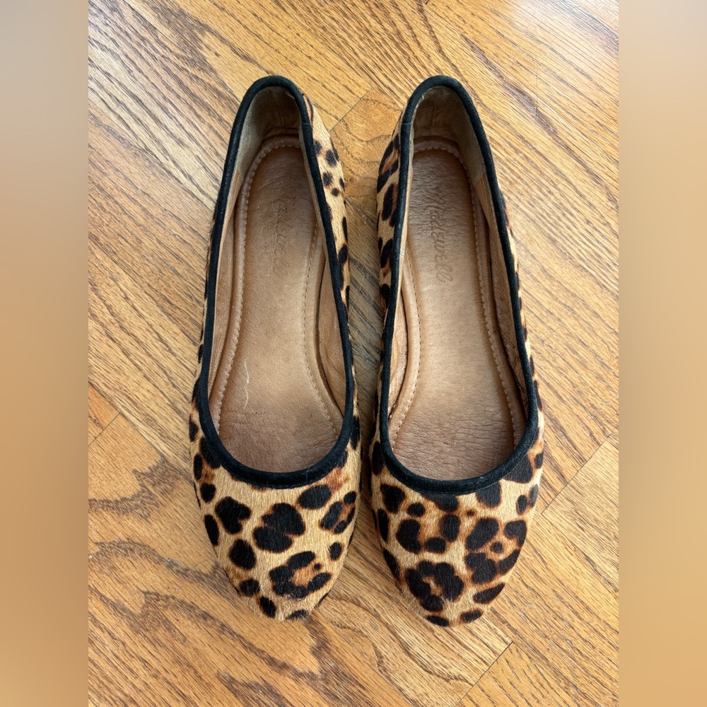 GUC Madewell The Reid Ballet Flat in Leopard Calf Hair (Size 7) - Picture 2 of 7